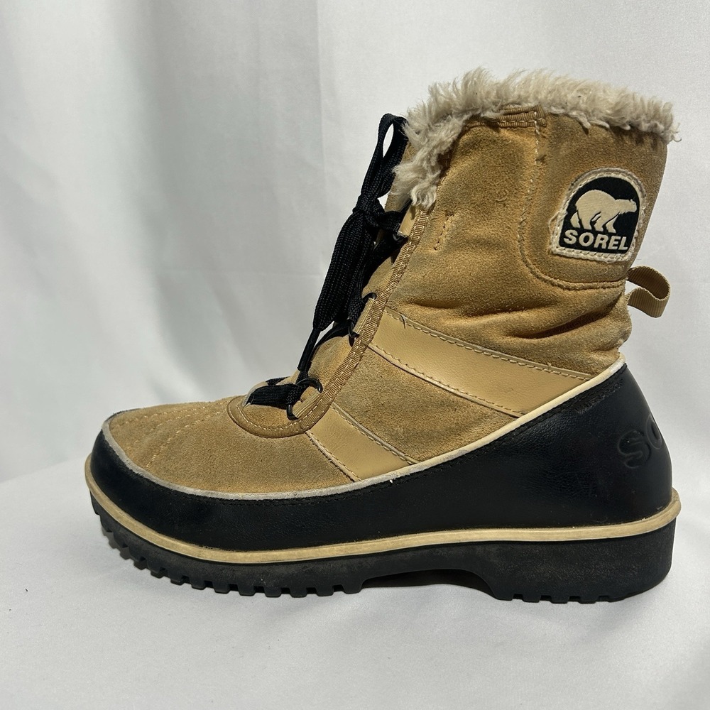 SOREL Womens Winter Snow Tivoli II Suede Short Boot NL2089-373 Sz 8.5 Waterproof